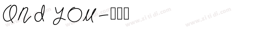 And you字体转换